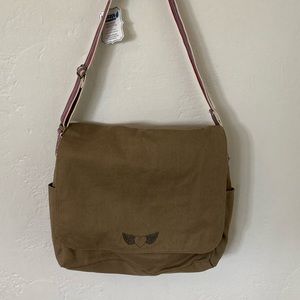 Junk Gypsy for PB messenger style diaper bag with matching changing pad NEW!